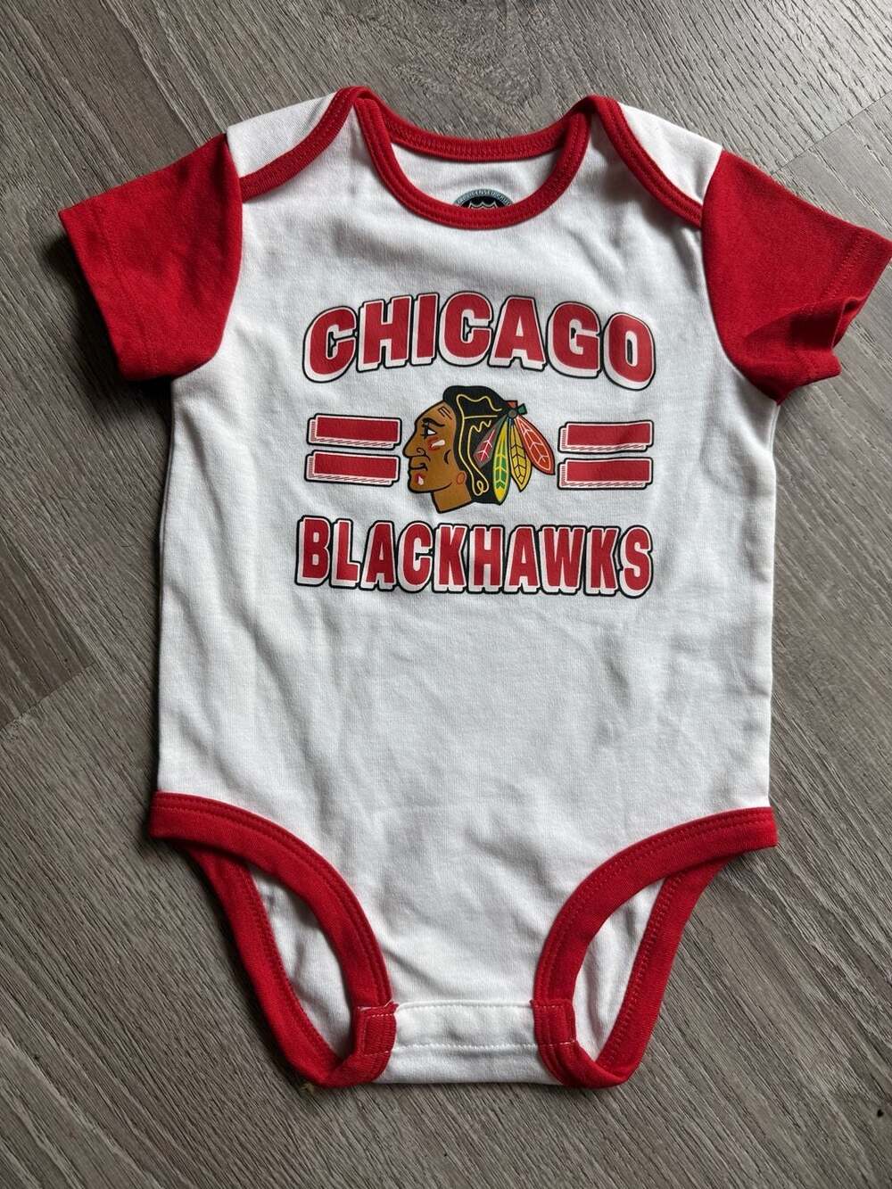 Chicago Blackhawks NHL "Official Licensed Product" Infant Onesie
